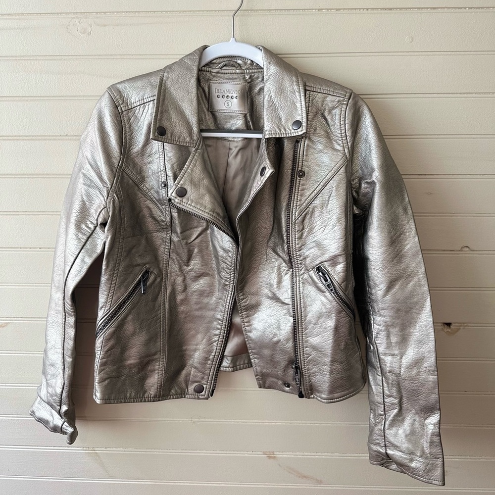 Blank NYC Silver Metallic Jacket
